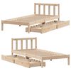 vidaXL Cadre de lit sans matelas 100x200 cm bois massif de pin