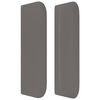 vidaXL T&ecirc;te de lit avec oreilles Gris 147x16x78/88 cm Similicuir