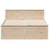 vidaXL Cadre de lit sans matelas avec t&ecirc;te de lit 140x200 cm bois pin