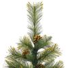 vidaXL Sapin de Noël artificiel avec branches pliables et cônes 150 cm