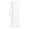vidaXL Ensemble de meubles TV 3 pcs Blanc Bois d'ing&eacute;nierie
