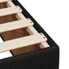 vidaXL Sommier &agrave; lattes de lit et matelas Noir 200x200 cm Velours