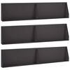 vidaXL Mur de sout&egrave;nement 6 pc 100 x 12 x 50 cm Acier Noir