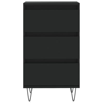 vidaXL Buffet noir 40x35x70 cm bois d’ingénierie