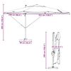 vidaXL Parasol Anthracite 351 x 250 x 260 cm Polyester et Aluminium