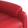 vidaXL Fauteuil inclinable de massage Rouge Similicuir