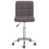 vidaXL Chaise pivotante de bureau Taupe Tissu