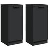 vidaXL Buffets 2 pcs noir 30x30x70 cm bois d'ing&eacute;nierie