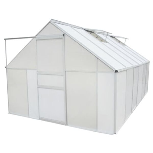 vidaXL Serre Polycarbonate et aluminium 430x250x195 cm