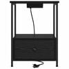 vidaXL Cabinet de chevet Ch&ecirc;ne noir 42 x 41 x 56 cm Bois d'ing&eacute;nierie