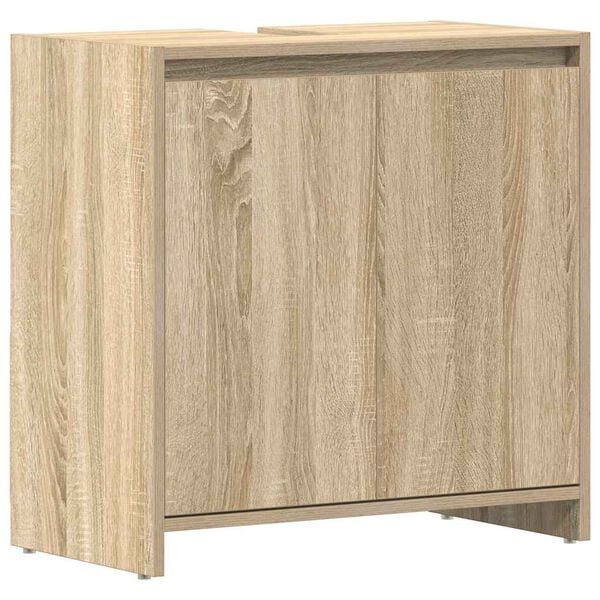 vidaXL Armoire de salle de bain Chêne sonoma Bois d'ingénierie