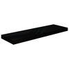 vidaXL Étagère murale flottante 2 pcs Noir brillant 80x23,5x3,8 cm MDF