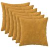 vidaXL Housse de coussin 6 pcs HEERLEN Jaune 35 x 35 cm
