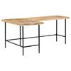 vidaXL Bureau 180x120x76 cm Bois de manguier massif