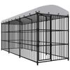 vidaXL Chenil d'ext&eacute;rieur avec toit pour chiens 450x150x210 cm