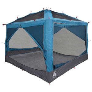 vidaXL Tente int&eacute;rieure 7 personnes 7 personne Bleu et gris