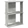 vidaXL Biblioth&egrave;que &agrave; 3 niveaux gris b&eacute;ton 60x30x80 cm bois ing&eacute;nierie