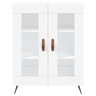 vidaXL Buffet haut Blanc 69,5x34x180 cm Bois d'ingénierie