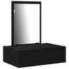 vidaXL Table de Toilette Noir 60 x 40 x 70 cm Bois d'ing&eacute;nierie