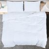 vidaXL Ensemble de housse de couette Blanc 135x200 cm Microfibre