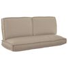 vidaXL Ensemble de coussins 3 pcs Taupe Tissu Oxford