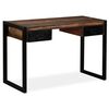 vidaXL Bureau avec 2 tiroirs Bois de récupération massif 120x50x76 cm
