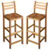 vidaXL Tabourets de bar lot de 2 bois d'acacia massif