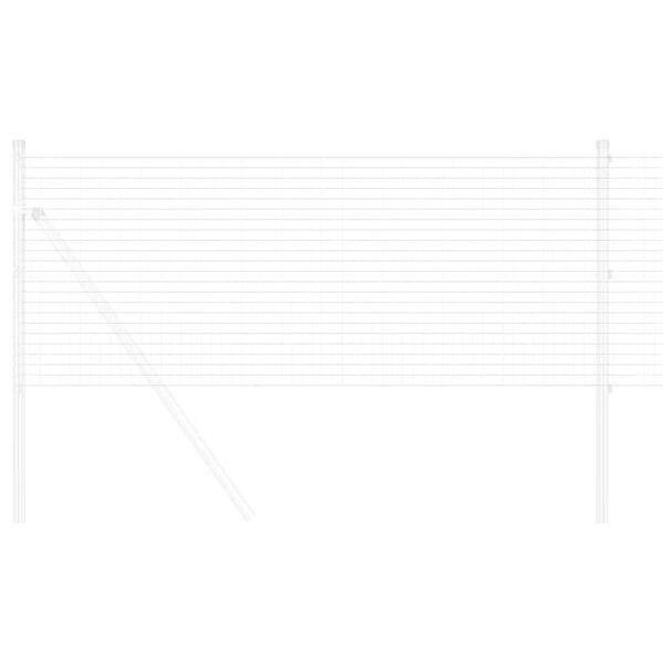 vidaXL Cl&ocirc;ture en fil soud&eacute; Argent 0.6 x 25 m
