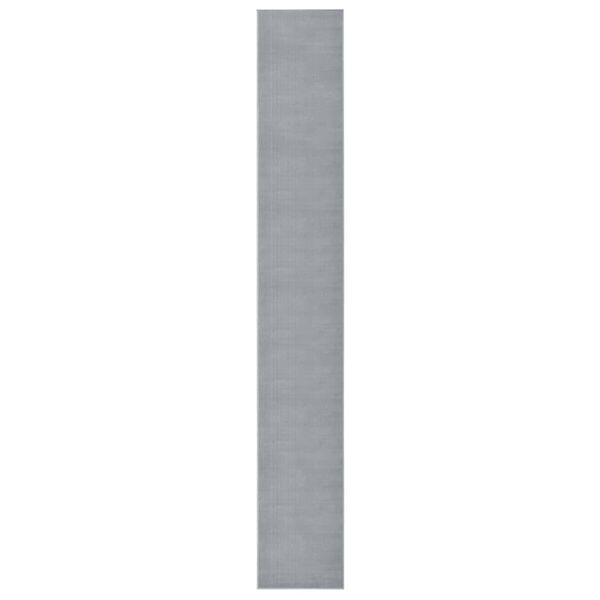 vidaXL Tapis BCF Gris 60x450 cm