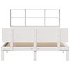 vidaXL Lit biblioth&egrave;que sans matelas blanc 140x190 cm bois pin massif