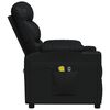 vidaXL Fauteuil électrique de massage Noir Similicuir