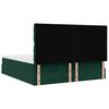 vidaXL Cadre de lit ottoman avec matelas vert fonc&eacute; 160x200 cm velours