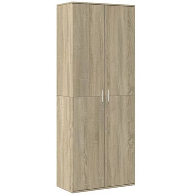 vidaXL Buffet haut chêne sonoma 70x35x180 cm bois d'ingénierie