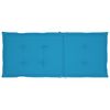 vidaXL Chaises de jardin lot de 2 et coussins bleu Bois de teck