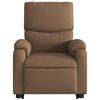 vidaXL Fauteuil inclinable &eacute;lectrique marron tissu