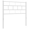 vidaXL T&ecirc;te de lit de remplacement m&eacute;tal blanc 90 cm