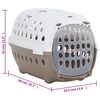 vidaXL Cage de transport animaux de compagnie 50x34,5x32 cm