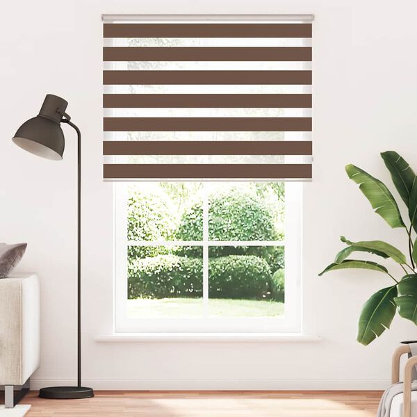 vidaXL Store z&egrave;bre marron 150x200cm largeur du tissu 145,9cm polyester