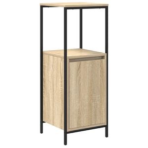 vidaXL Meuble de salle de bain avec &eacute;tag&egrave;res ch&ecirc;ne sonoma 36x35x95 cm
