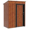 vidaXL Cabanons de jardin Marron 137 x 81 x 180 cm M&eacute;tал