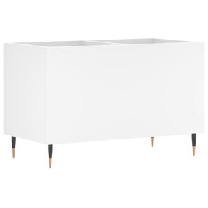 vidaXL Armoire &agrave; disques blanc 74,5x38x48 cm bois d'ing&eacute;nierie