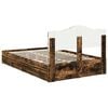 vidaXL Lit de Rangement Ch&ecirc;ne fum&eacute; 120 x 190 cm Bois d'ing&eacute;nierie