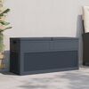 vidaXL Boîte de rangement de jardin 320 L Anthracite