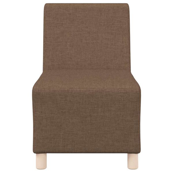 vidaXL Canap&eacute; modulaire sans accoudoirs Marron 55 cm Tissu