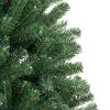 vidaXL Sapin de No&euml;l artificiel &agrave; charni&egrave;res avec support vert 180 cm