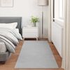 vidaXL Tapis en Fourrure Synth&eacute;tique de Lapin Olite Gris 100 x 200 cm