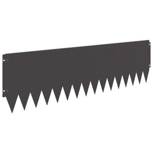 vidaXL Bordure de Pelouse 10 pc 103 x 30 cm Acier Noir