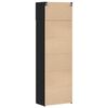vidaXL Armoire de rangement 3 pcs Chêne noir