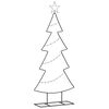 vidaXL Arbre de No&euml;l en m&eacute;tal Noir 125 cm Acier