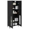 vidaXL Haut Armoire Chêne noir 69,5 x 34 x 180 cm Bois d'ingénierie